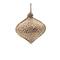 Woven Bamboo Ball Onion & Drop Christmas Ornaments with Jute Hanger Set